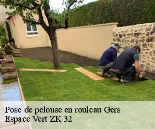 Pose de pelouse en rouleau 32 Gers  Espace Vert ZK 32