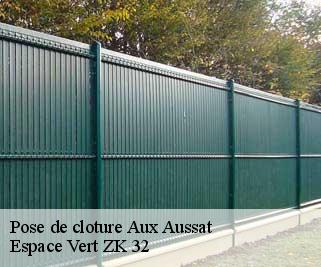 Pose de cloture  aux-aussat-32170 Espace Vert ZK 32