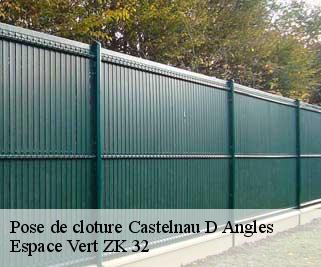 Pose de cloture  castelnau-d-angles-32320 Espace Vert ZK 32