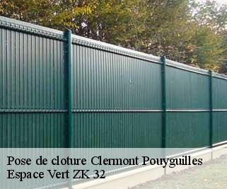 Pose de cloture  clermont-pouyguilles-32300 Espace Vert ZK 32