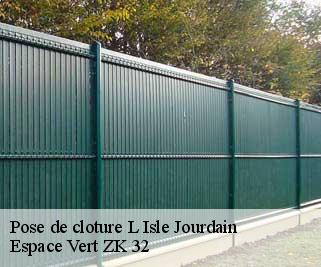 Pose de cloture  l-isle-jourdain-32600 Espace Vert ZK 32