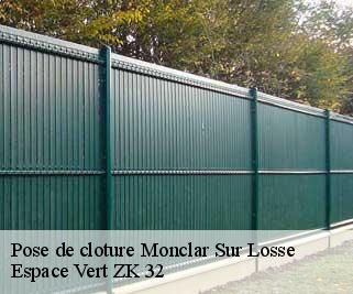 Pose de cloture  monclar-sur-losse-32300 Espace Vert ZK 32