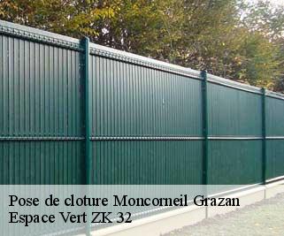 Pose de cloture  moncorneil-grazan-32260 Espace Vert ZK 32