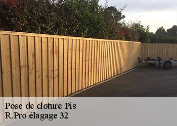 Pose de cloture  pis-32500 Espace Vert ZK 32