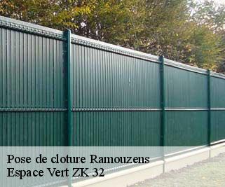 Pose de cloture  ramouzens-32800 Espace Vert ZK 32