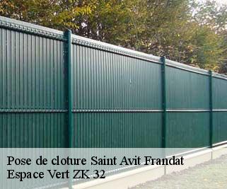 Pose de cloture  saint-avit-frandat-32700 Espace Vert ZK 32