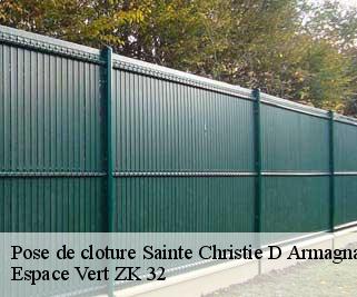 Pose de cloture  sainte-christie-d-armagnac-32370 Espace Vert ZK 32