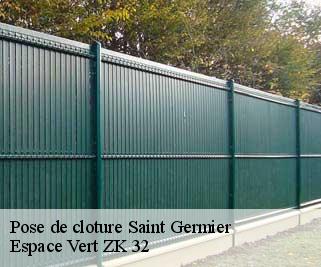 Pose de cloture  saint-germier-32200 Espace Vert ZK 32