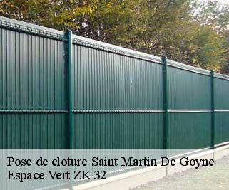 Pose de cloture  saint-martin-de-goyne-32480 Espace Vert ZK 32