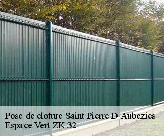 Pose de cloture  saint-pierre-d-aubezies-32290 Espace Vert ZK 32