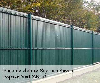 Pose de cloture  seysses-saves-32130 Espace Vert ZK 32