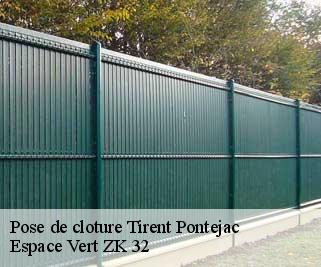 Pose de cloture  tirent-pontejac-32450 Espace Vert ZK 32