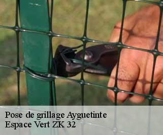 Pose de grillage  ayguetinte-32410 Espace Vert ZK 32