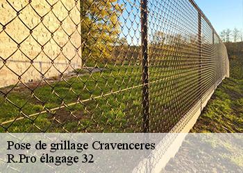 Pose de grillage cravenceres-32110 R.Pro élagage 32