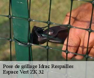 Pose de grillage  idrac-respailles-32300 Espace Vert ZK 32