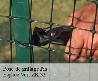 Pose de grillage  pis-32500 Espace Vert ZK 32