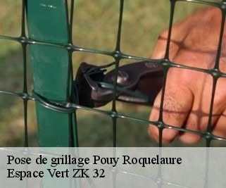 Pose de grillage  pouy-roquelaure-32480 Espace Vert ZK 32