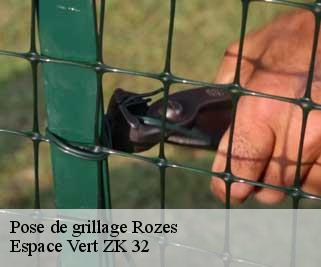 Pose de grillage  rozes-32190 Espace Vert ZK 32