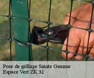 Pose de grillage  sainte-gemme-32120 Espace Vert ZK 32