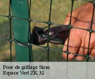 Pose de grillage  sirac-32430 Espace Vert ZK 32